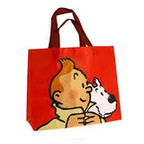 RECYCLED BAG: Tintin & Snowy Red